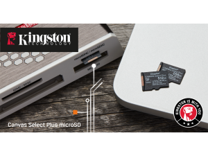 Carte mémoire microSD Canvas Select Plus  de chez Kingston