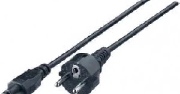 Double câble d'alimentation PC - 3 mètres - Noir - Cable divers /  Adaptateur - Top Achat