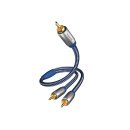 Inakustik 0040803 câble audio 3 m RCA 2 x RCA Bleu, Argent