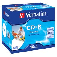 Verbatim CD-R AZO imprimable (boite de 10) Verbatim CD-R AZO imprimable (boite de 10)