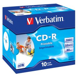 Verbatim CD-R AZO imprimable (boite de 10)