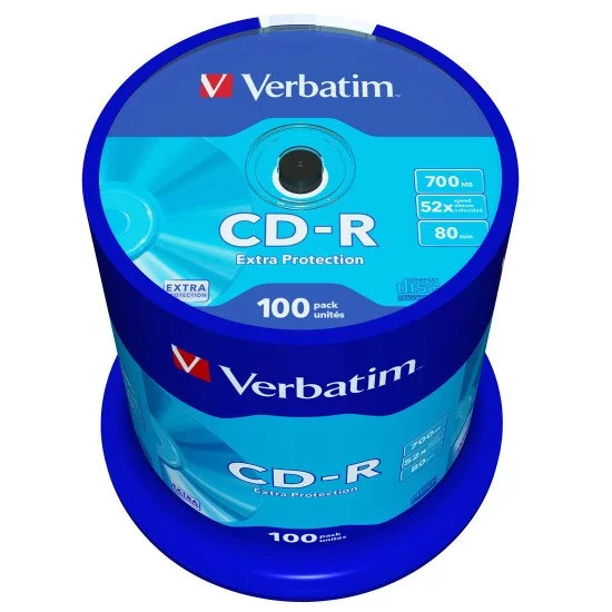 CD vierge Verbatim CD-R (boite de 100) CD vierge Verbatim CD-R (boite de 100)