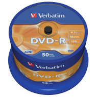 DVD vierge Verbatim DVD-R 16x (boite de 50) DVD vierge Verbatim DVD-R 16x (boite de 50)
