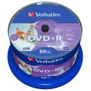 DVD vierge imprimable Verbatim DVD+R 16x (boite de 50) DVD vierge imprimable Verbatim DVD+R 16x (boite de 50)