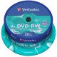 DVD vierge Verbatim DVD-RW 4x (boite de 25)