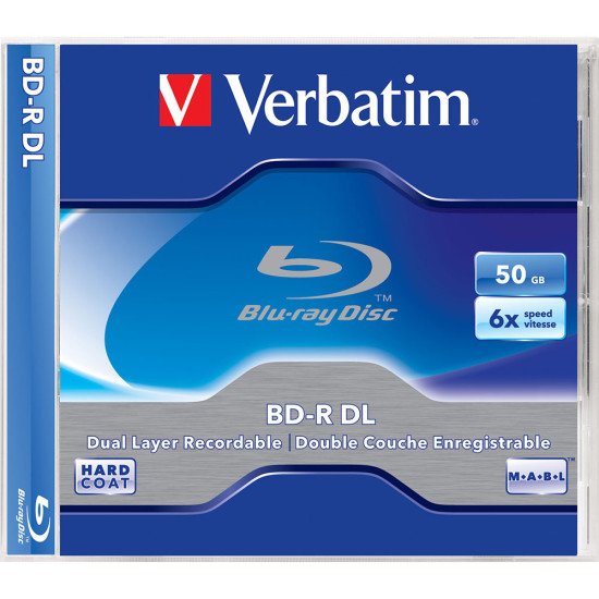 Verbatim Blu-ray vierge BD-R DL 50Go 6x