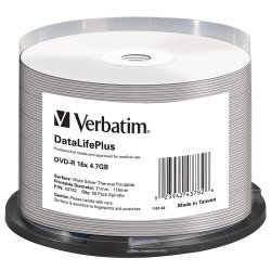 Verbatim DVD-R pour impression transfert thermique 50p.