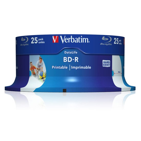 Verbatim Blu-ray vierge BD-R SL 25Go 6x imprimable (Boite de 25)