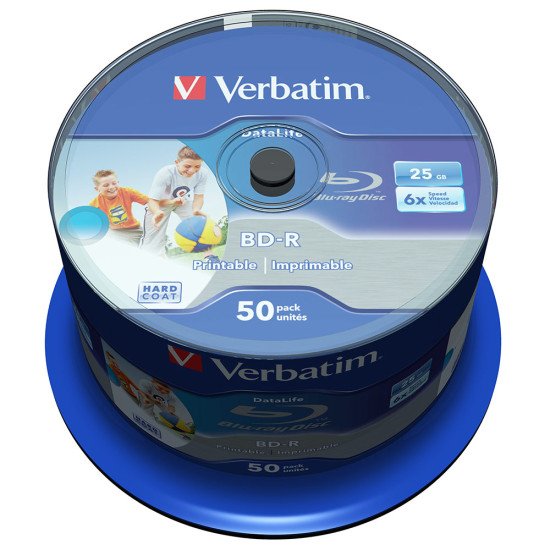 Verbatim Blu-ray vierge BD-R SL 25Go 6x imprimable (boite de 50)