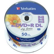 Verbatim DVD+R double couche imprimable (boite de 50) Verbatim DVD+R double couche imprimable (boite de 50)