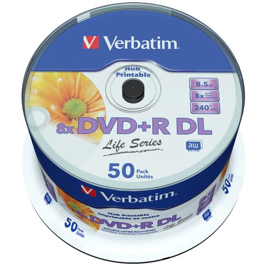 Verbatim DVD+R double couche imprimable (boite de 50)