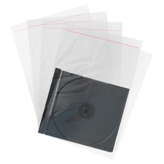 Pochette plastique pour boitier CD 10.4 mm (Pack de 100)