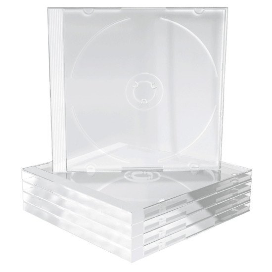 Boîtiers pour 1 CD transparents (pack de 5)