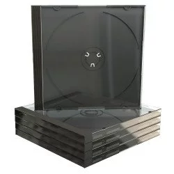 1 Boite de 10 boitiers CD standards noir.