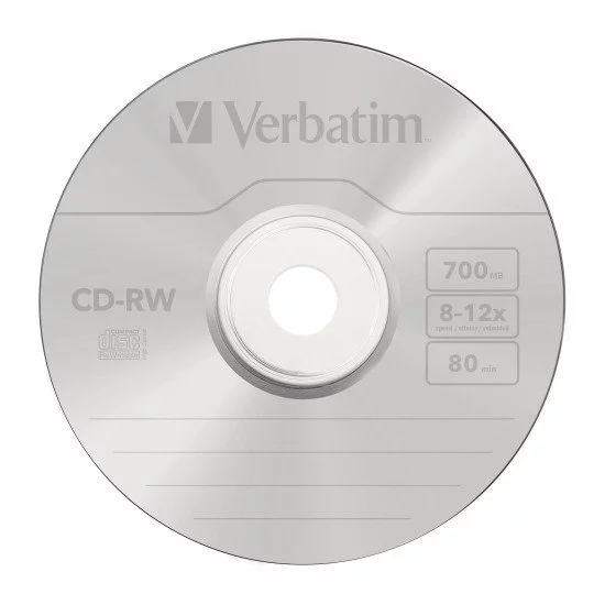 CD vierge réinscriptible Verbatim CD-RW (boite de 10) CD vierge réinscriptible Verbatim CD-RW (boite de 10)