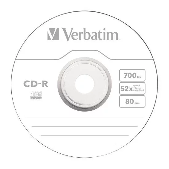 CD vierge Verbatim CD-R (boite de 100) 43411 pas cher