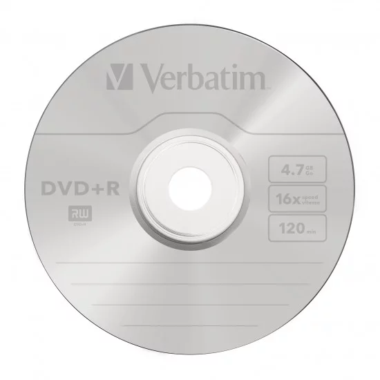 DVD vierge Verbatim DVD+R 16x. (boite de 100)