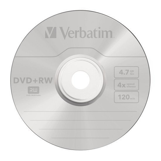 Verbatim DVD+RW Matt Silver 25p.