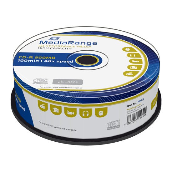 CD vierge Mediarange 900 Mo (boite de 25)