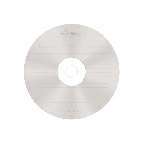 CD vierge audio Mediarange 700 Mo 12x (boite de 25) CD vierge audio Mediarange 700 Mo 12x (boite de 25)