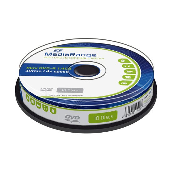 DVD vierge mediarange dvd-r 8cm pour camescope 10p. DVD vierge mediarange dvd-r 8cm pour camescope 10p.