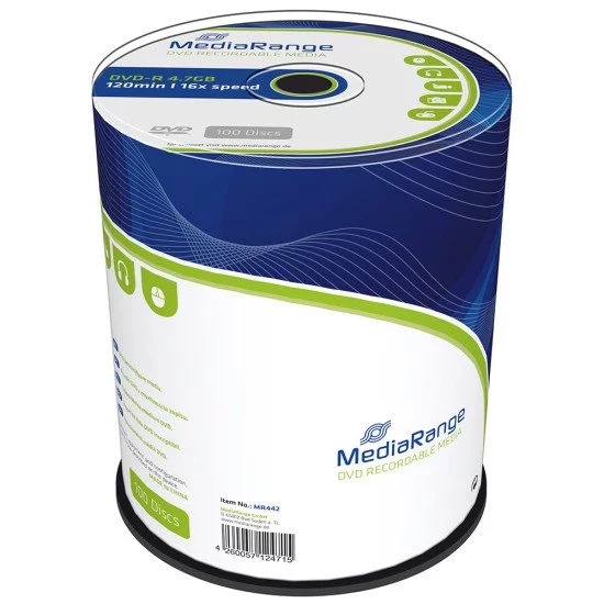DVD vierge Mediarange DVD-R. 16x (boite de 100) DVD vierge Mediarange DVD-R. 16x (boite de 100)