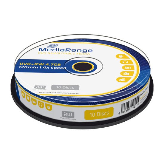 DVD vierge Mediarange DVD+RW 4x (boite de 10)