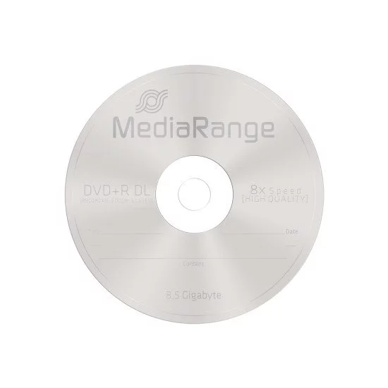 DVD vierge Mediarange. DVD+R DL double couche 8x (boite de 25) DVD vierge Mediarange. DVD+R DL double couche 8x (boite de 25)