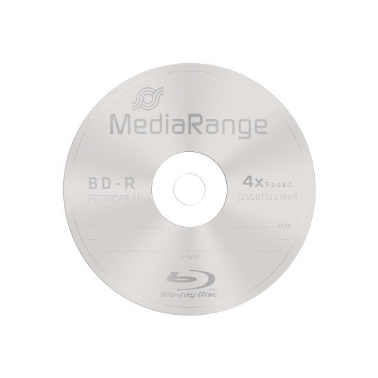 Mediarange Blu-ray vierge BD-R 4x 10p. Mediarange Blu-ray vierge BD-R 4x 10p.