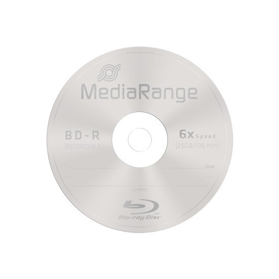Mediarange Blu-ray vierge BD-R 6x (Pack de 10)