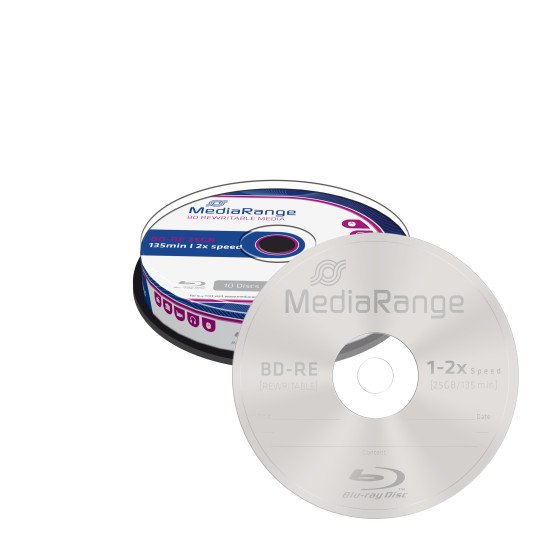 Mediarange Blu-ray vierge BD-RE 2x 25Go (Boite de 10)