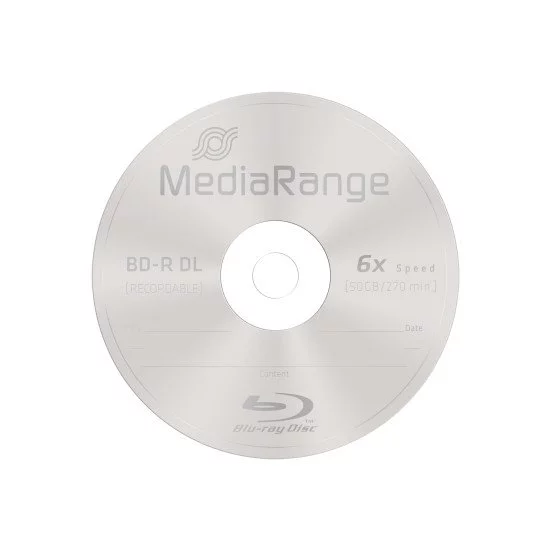 Mediarange Blu-ray vierge double couche BD-R DL 50Go MR506 pas cher