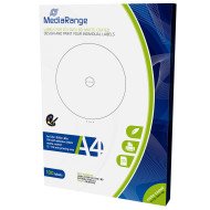 Mediarange étiquettes pour CD/DVD/BDR 15-118mm 100p. Mediarange étiquettes pour CD/DVD/BDR 15-118mm 100p.