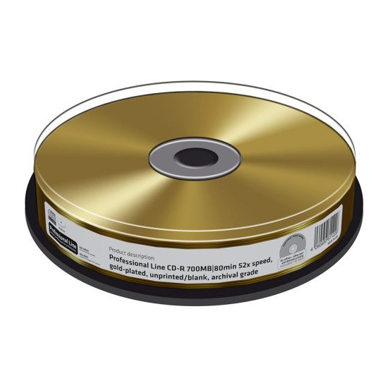 CD vierge Mediarange true gold 700Mo 52x 10p.