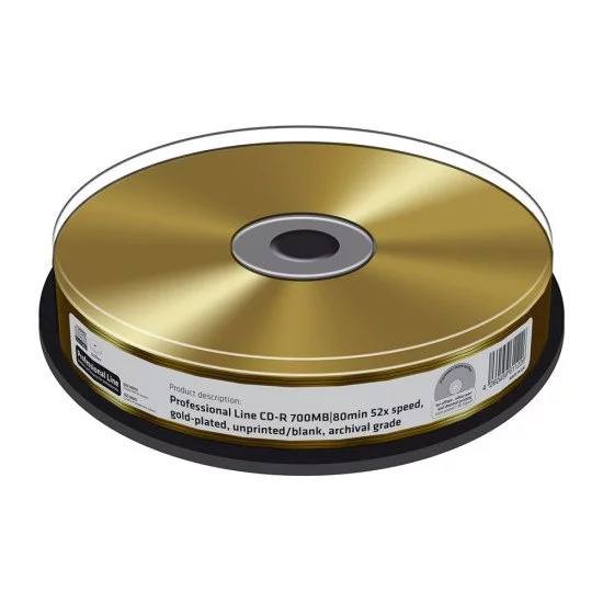 CD vierge Mediarange true gold 700Mo 52x 10p. CD vierge Mediarange true gold 700Mo 52x 10p.