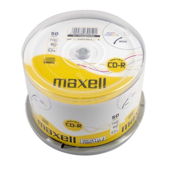 Maxell CD-R imprimable 700 Mo 52x (boite de 50)