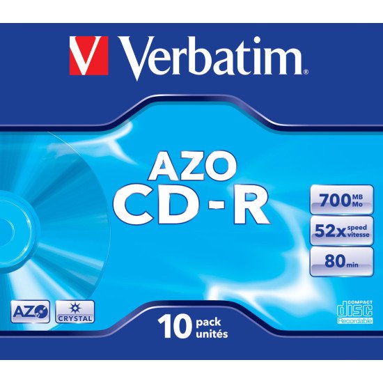 Verbatim CD-R AZO Crystal 10p.