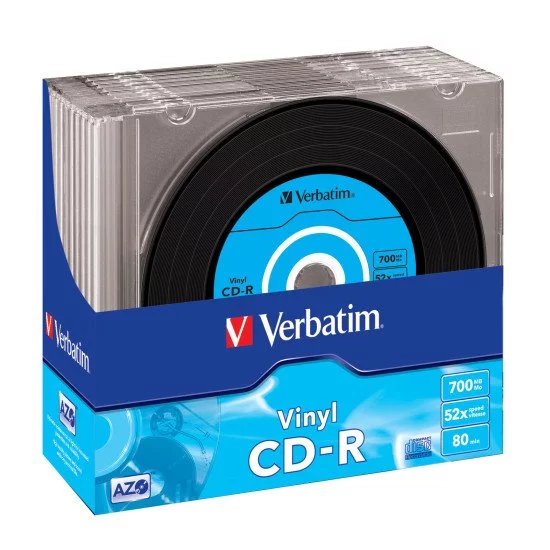 Verbatim CD-R Vinyl AZO (boite de 10) Verbatim CD-R Vinyl AZO (boite de 10)