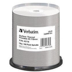 Verbatim CD-R pour impression transfert thermique (boite de 100)