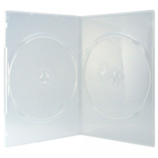 Boîtier 2 DVD slimcase transparent 10p. Boîtier 2 DVD slimcase transparent 10p.