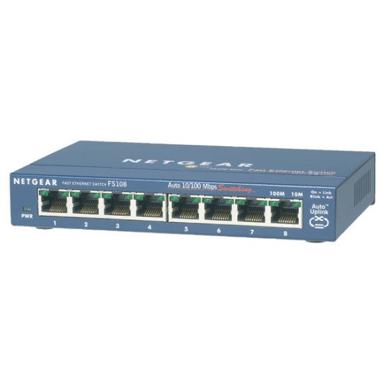Netgear Switch ProSafe 8 ports 10/100 FS108 Netgear Switch ProSafe 8 ports 10/100 FS108