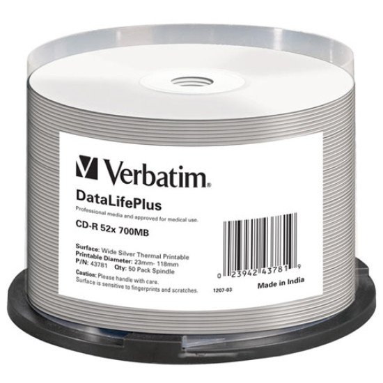 Verbatim CD-R pour impression transfert thermique (boite de 50)