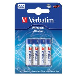 Verbatim piles alcalines LR03-AAA 4p. Verbatim piles alcalines LR03-AAA 4p.
