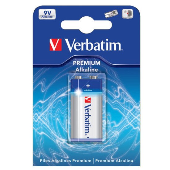 Verbatim pile alcaline 9v 6LR61 Verbatim pile alcaline 9v 6LR61