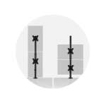 Plaques VESA® 75/100 amovibles