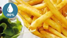Des plats sains avec jusqu'à 90 % de matière grasse en moins*