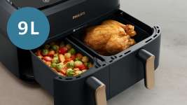 Capacité de 9 L pour jusqu'à 1,5 kg de choux de Bruxelles