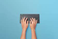 Frappe ergonomique en deux parties <br/> 2 parties pour une liberté maximale