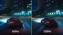 Fréquence de rafraîchissement de 120 Hz pour des images ultra-fluides Fréquence de rafraîchissement de 120 Hz pour des images ultra-fluides