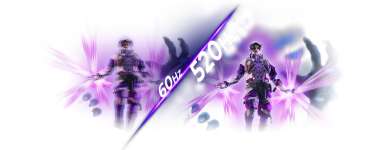 Taux de rafraîchissement de 520 Hz Taux de rafraîchissement de 520 Hz